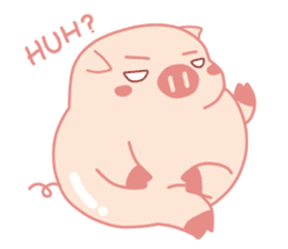 Adorable Chubby Pink Pigs and Friends sticker #14837735