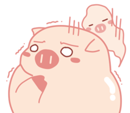 Adorable Chubby Pink Pigs and Friends sticker #14837737