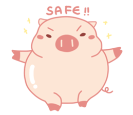Adorable Chubby Pink Pigs and Friends sticker #14837739