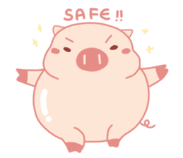 Adorable Chubby Pink Pigs and Friends sticker #14837739