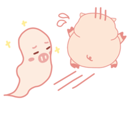 Adorable Chubby Pink Pigs and Friends sticker #14837740