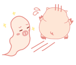 Adorable Chubby Pink Pigs and Friends sticker #14837740