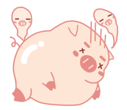 Adorable Chubby Pink Pigs and Friends sticker #14837741