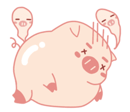 Adorable Chubby Pink Pigs and Friends sticker #14837741