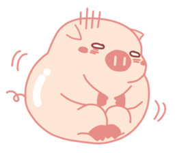 Adorable Chubby Pink Pigs and Friends sticker #14837742
