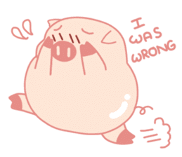 Adorable Chubby Pink Pigs and Friends sticker #14837743