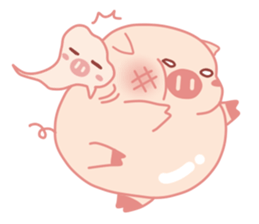 Adorable Chubby Pink Pigs and Friends sticker #14837744