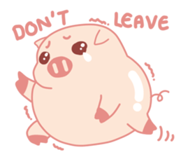 Adorable Chubby Pink Pigs and Friends sticker #14837746