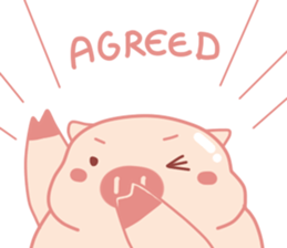 Adorable Chubby Pink Pigs and Friends sticker #14837749