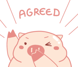 Adorable Chubby Pink Pigs and Friends sticker #14837749