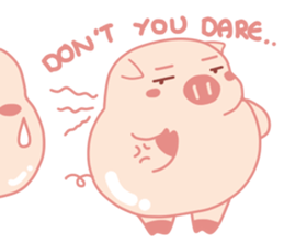 Adorable Chubby Pink Pigs and Friends sticker #14837752