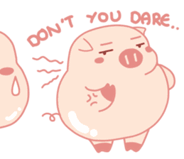 Adorable Chubby Pink Pigs and Friends sticker #14837752