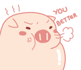 Adorable Chubby Pink Pigs and Friends sticker #14837753