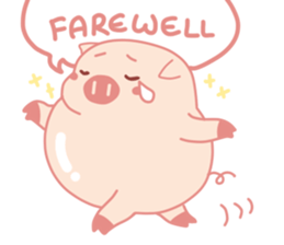 Adorable Chubby Pink Pigs and Friends sticker #14837754