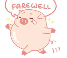 Adorable Chubby Pink Pigs and Friends sticker #14837754