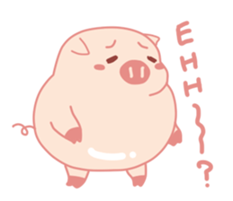 Adorable Chubby Pink Pigs and Friends sticker #14837755