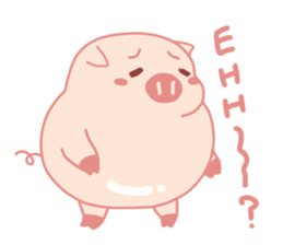 Adorable Chubby Pink Pigs and Friends sticker #14837755