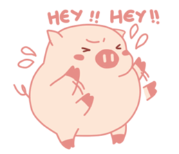 Adorable Chubby Pink Pigs and Friends sticker #14837756