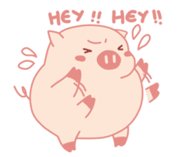 Adorable Chubby Pink Pigs and Friends sticker #14837756