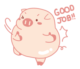 Adorable Chubby Pink Pigs and Friends sticker #14837757