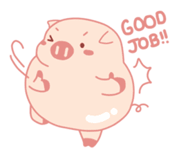 Adorable Chubby Pink Pigs and Friends sticker #14837757