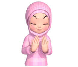 Amarena Muslim hijab girl-Eng sticker #14839400