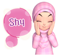 Amarena Muslim hijab girl-Eng sticker #14839403