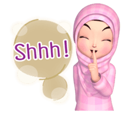 Amarena Muslim hijab girl-Eng sticker #14839406
