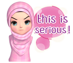 Amarena Muslim hijab girl-Eng sticker #14839424