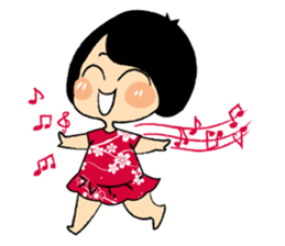 Emotional Girl in Flower Dresses sticker #14839496