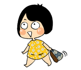 Emotional Girl in Flower Dresses sticker #14839498