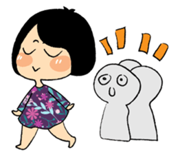 Emotional Girl in Flower Dresses sticker #14839501