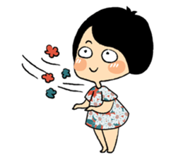 Emotional Girl in Flower Dresses sticker #14839504