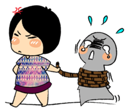 Emotional Girl in Flower Dresses sticker #14839511