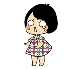 Emotional Girl in Flower Dresses sticker #14839521