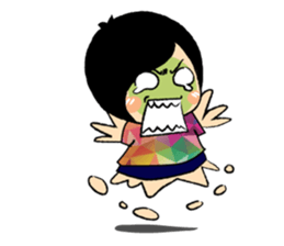 Emotional Girl in Flower Dresses sticker #14839522