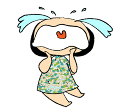 Emotional Girl in Flower Dresses sticker #14839529