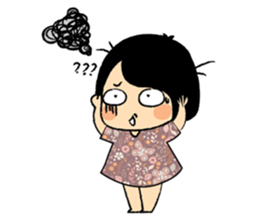 Emotional Girl in Flower Dresses sticker #14839531