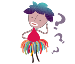 Girl Green Forest sticker #14839719