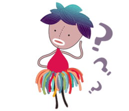 Girl Green Forest sticker #14839719