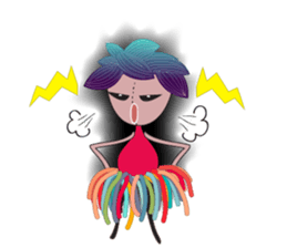 Girl Green Forest sticker #14839720