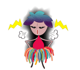 Girl Green Forest sticker #14839720