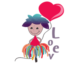 Girl Green Forest sticker #14839721