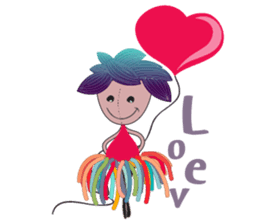 Girl Green Forest sticker #14839721