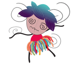 Girl Green Forest sticker #14839724