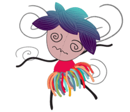 Girl Green Forest sticker #14839724