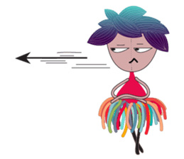 Girl Green Forest sticker #14839725