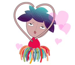 Girl Green Forest sticker #14839726