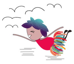 Girl Green Forest sticker #14839727