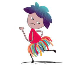 Girl Green Forest sticker #14839728